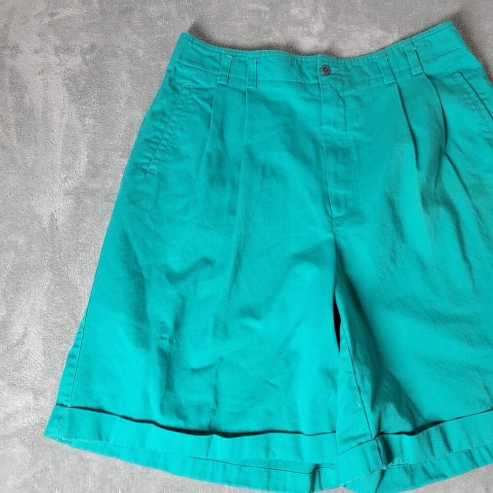 Westbound Womens Shorts 18 Plus Zip Fly Blue Cuff Hem Cotton Casual SHO16E - Picture 4 of 9
